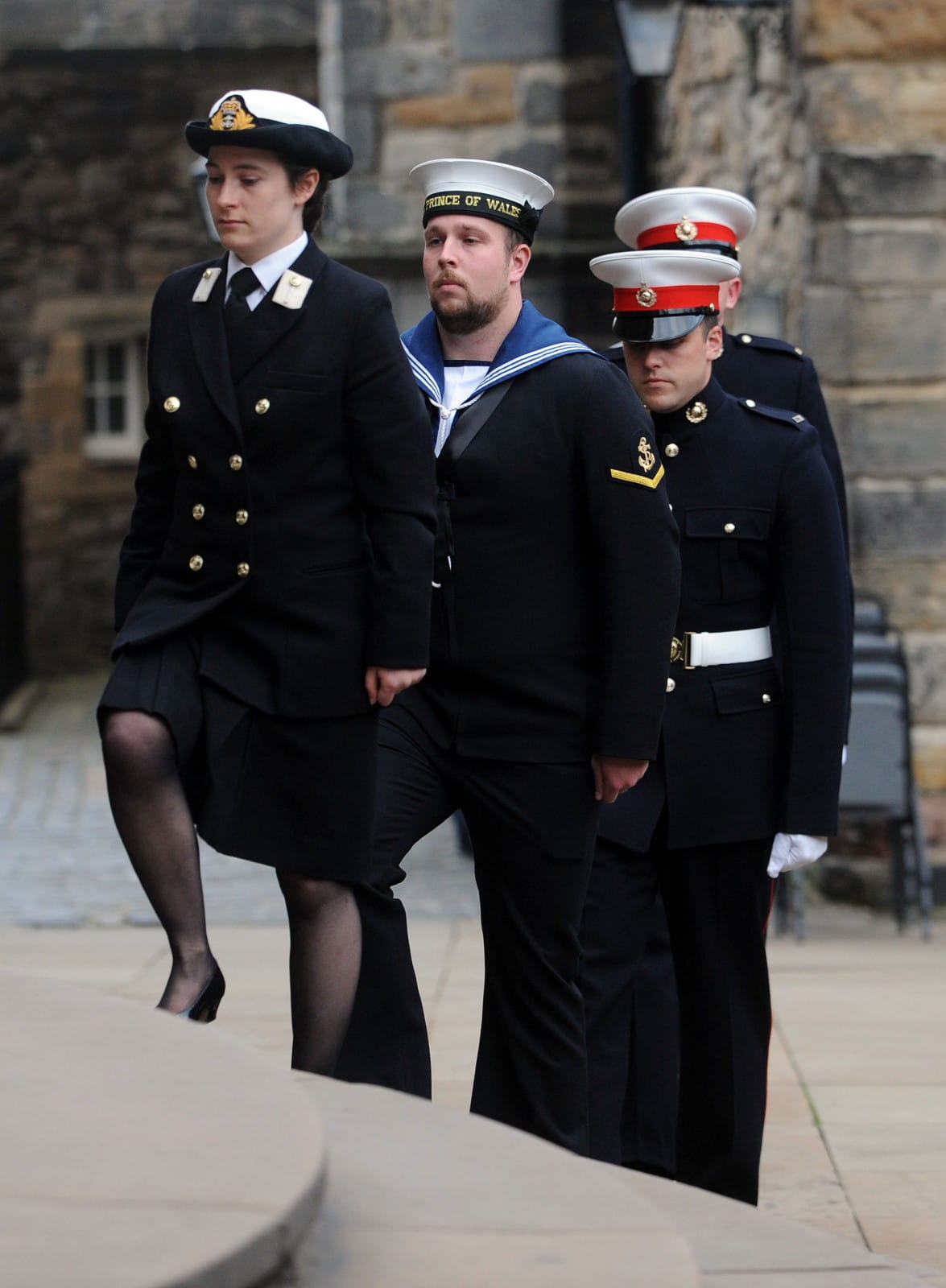 Oncoming Royal Navy and Royal Marine Watch