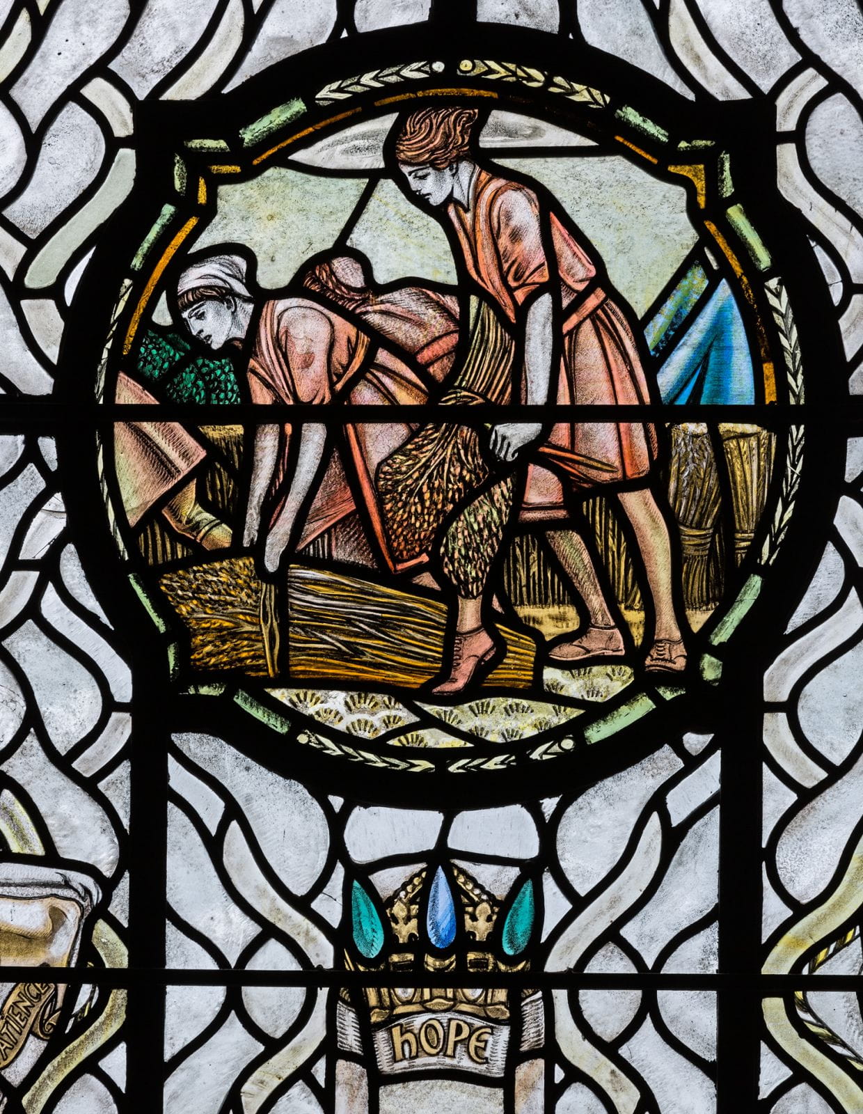 Land Girls - Womens Services Window - Douglas Strachan