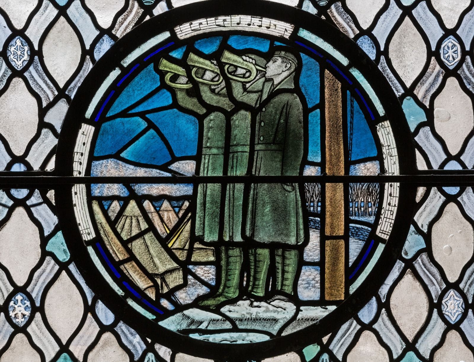 Buglers 'Last Post' - Winter Window - Douglas Strachan