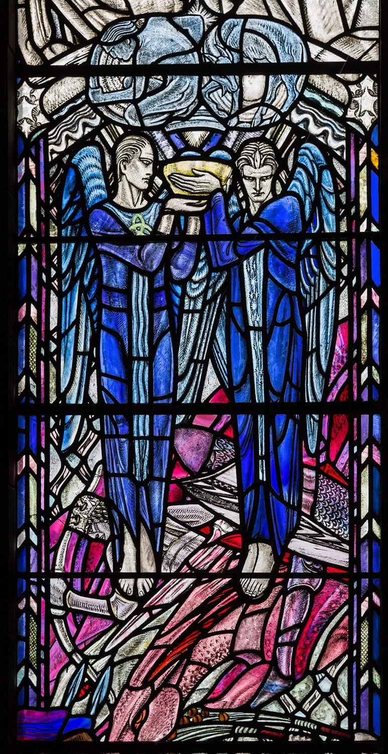 Window 6 Shrine - Angles holding vials of wrath - Douglas Strachan