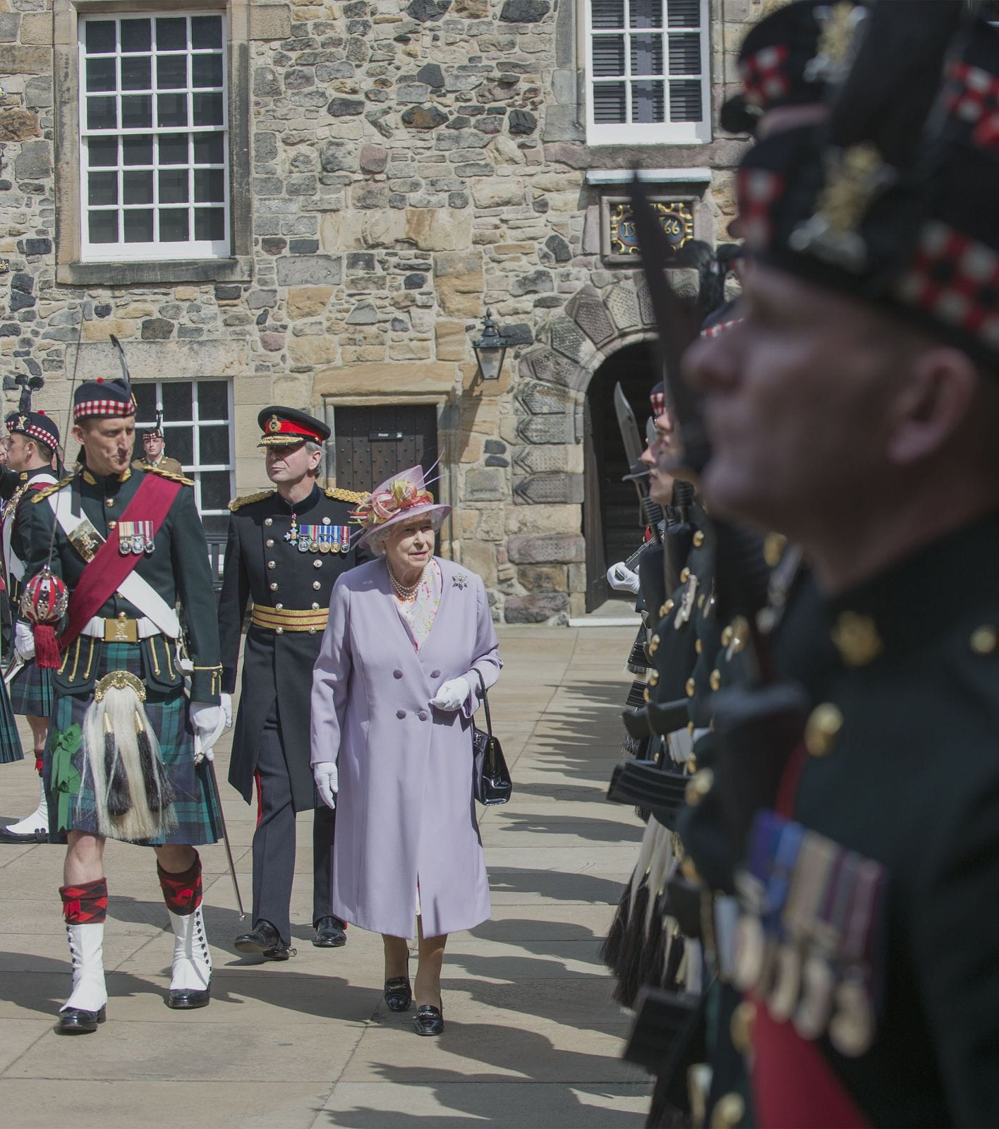 The Queen inspects the Guard of Honour