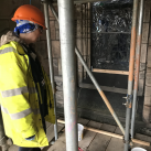 Conservation of stained glass windows on the Shrine