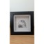 Pen and Ink Boxed Print of Edinburgh Castle - Black frame