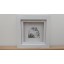 Pen and Ink Boxed Print of Edinburgh Castle - White frame